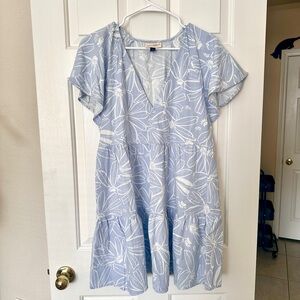 Light Blue Floral Dress